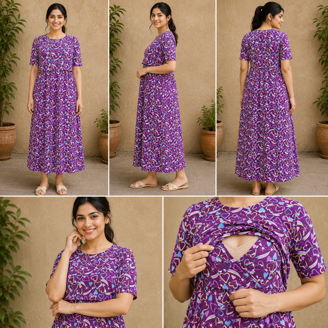Feeding zipless frock