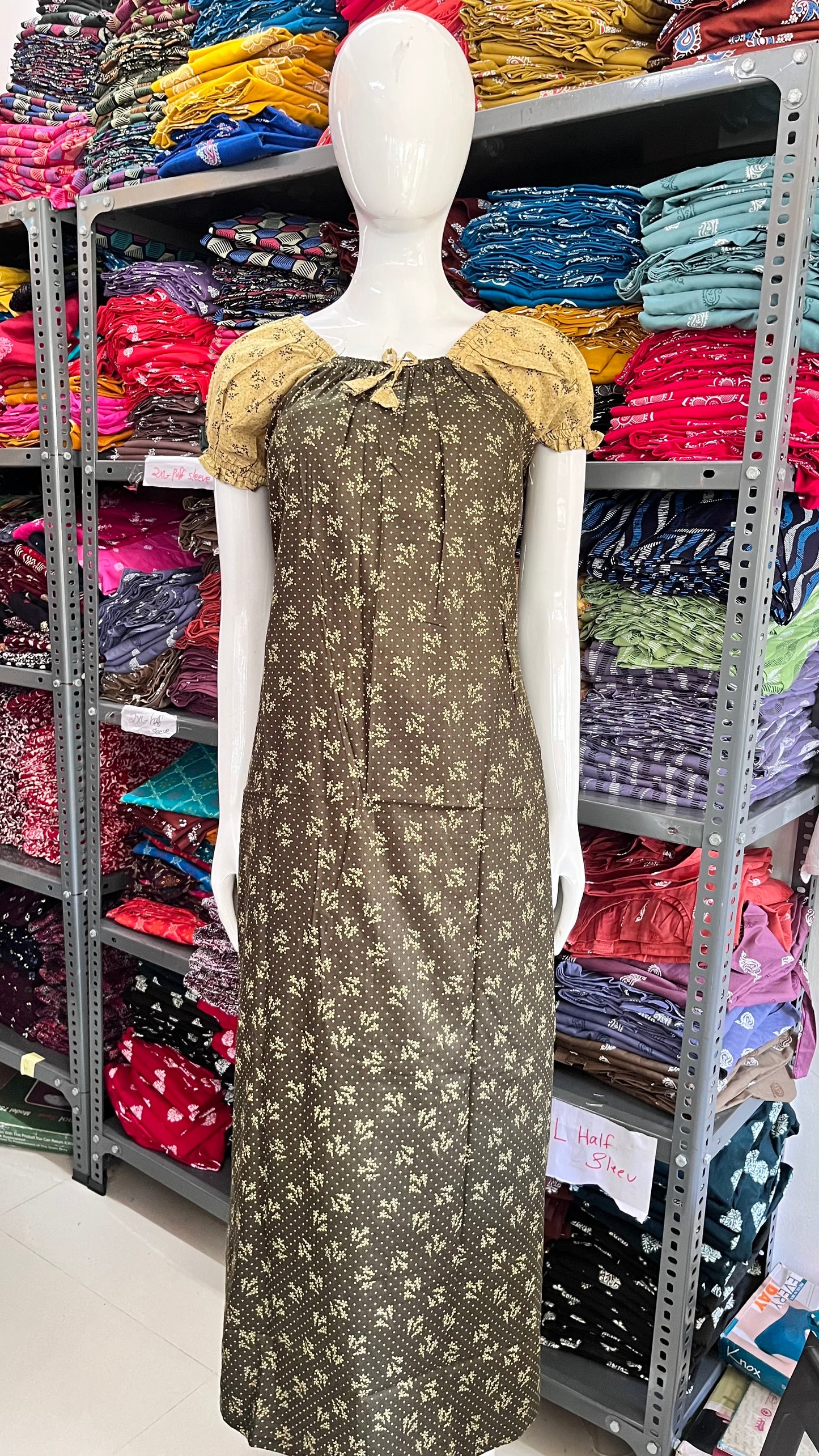 puff sleeve nighty