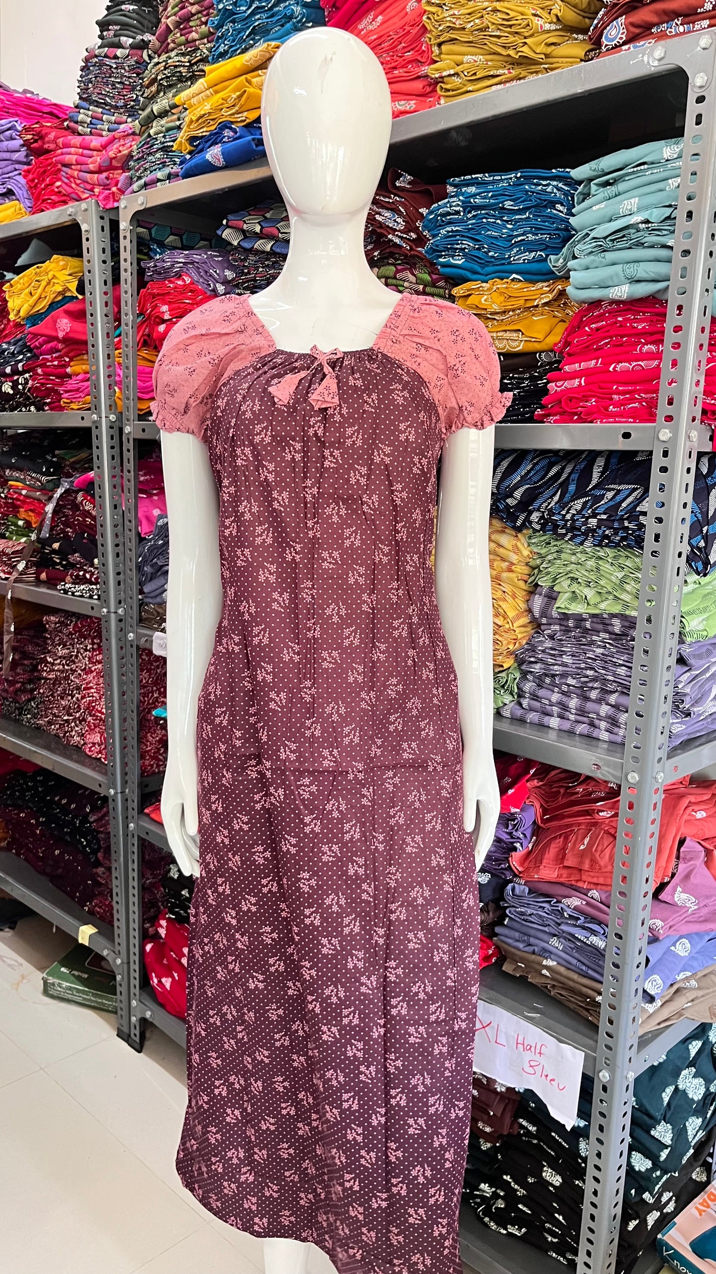 puff sleeve nighty