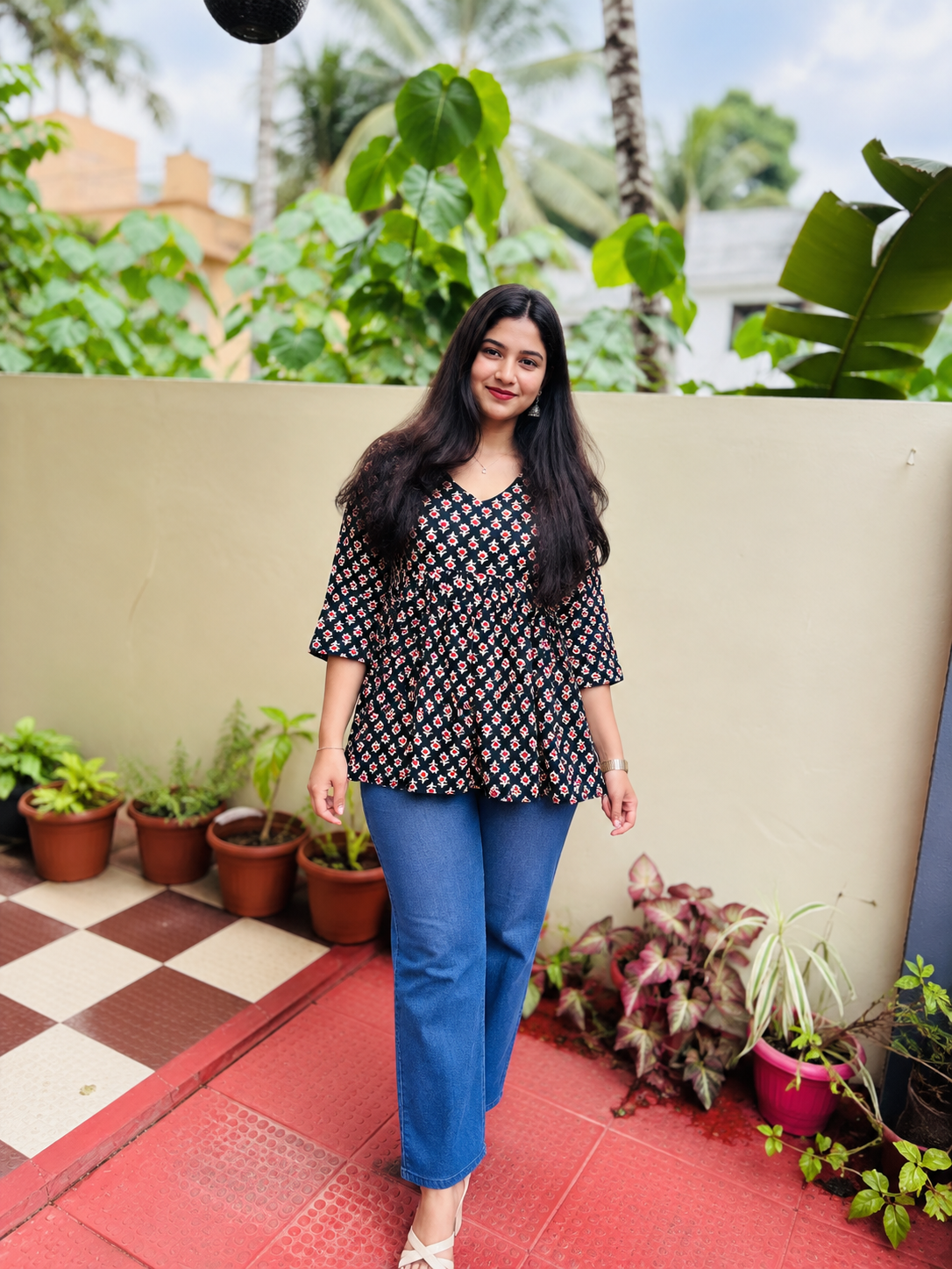 Peplum Short Kurti
