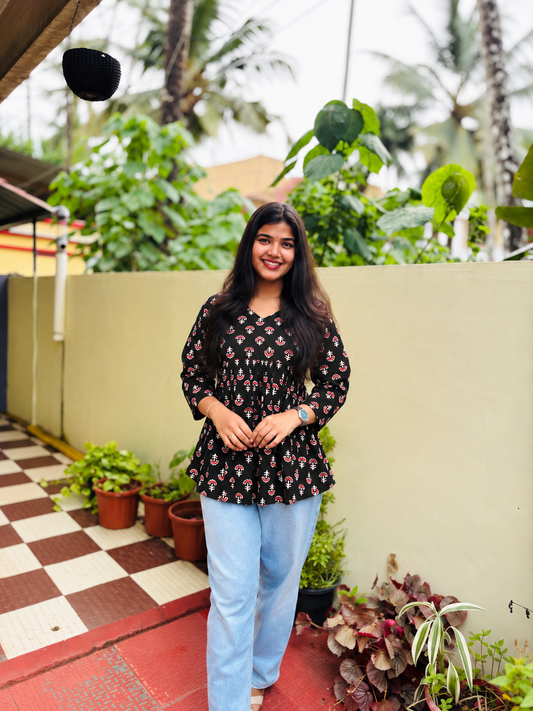 Peplum Short Kurti