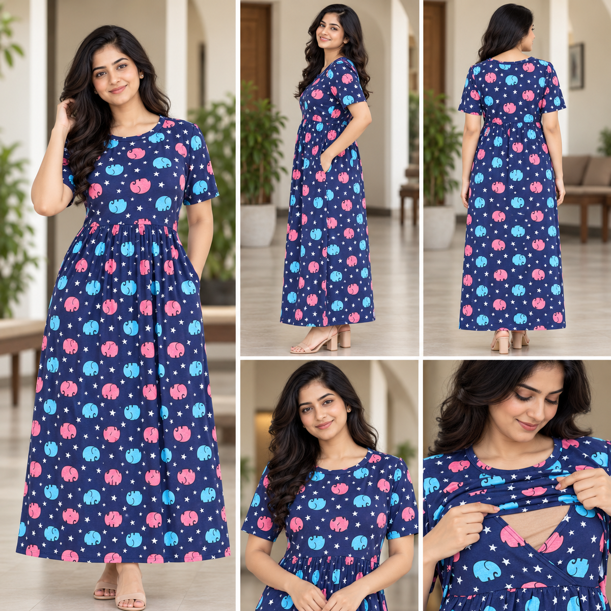 Feeding zipless frock