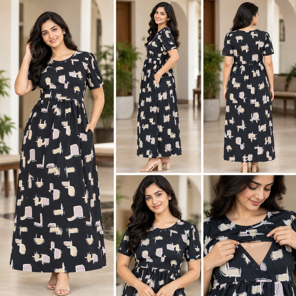 Feeding zipless frock