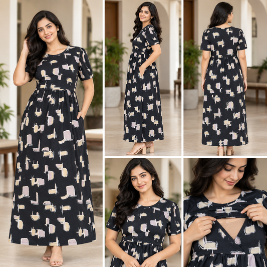 Feeding zipless frock