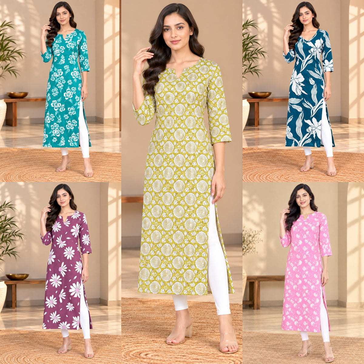 Kurti (combo-5pcs)