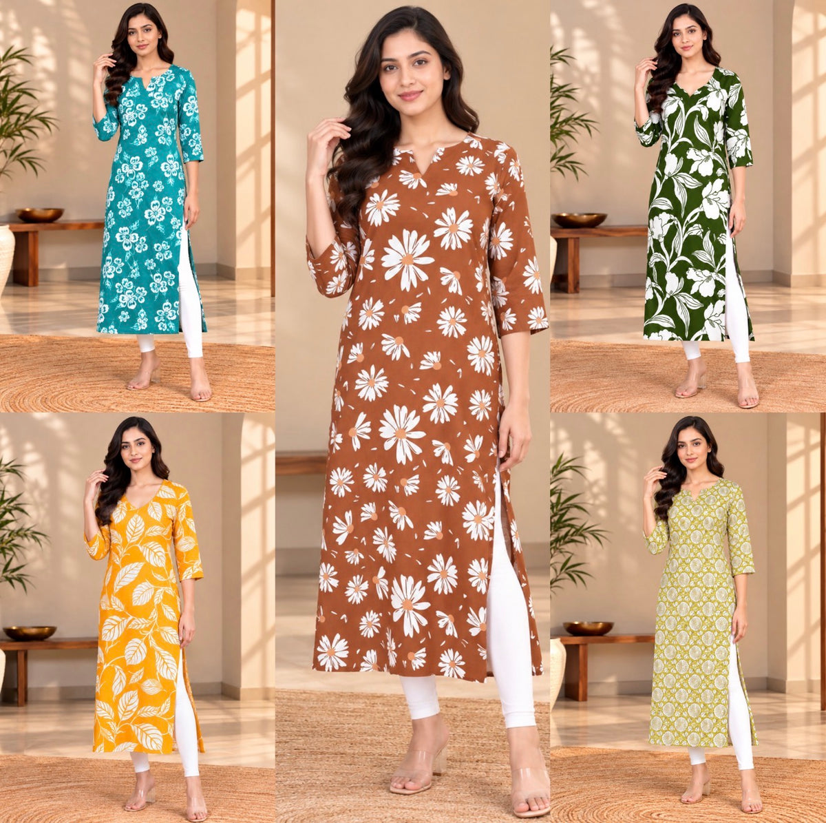 Kurti (combo-5pcs)