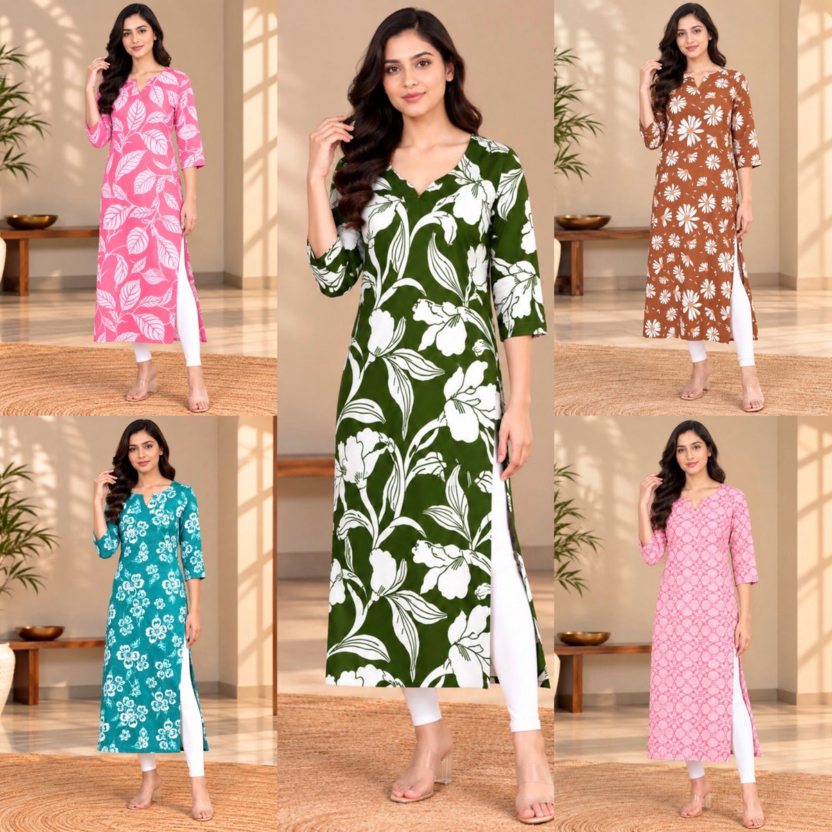 Kurti (combo-5pcs)