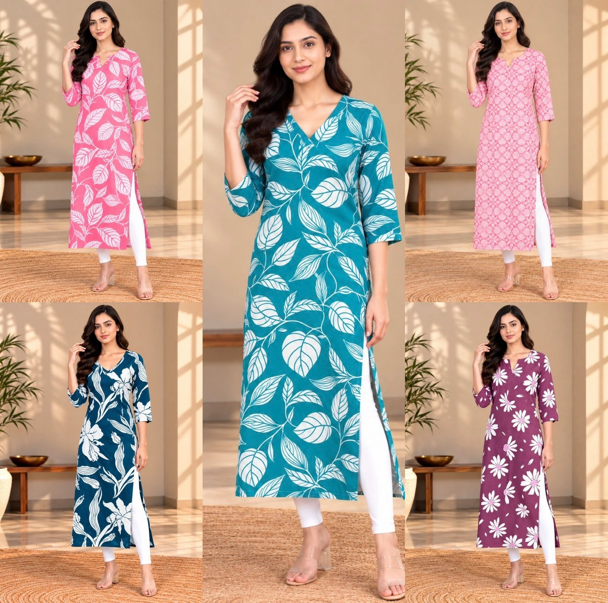 Kurti (combo-5pcs)