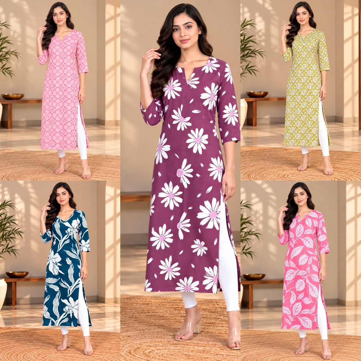 Kurti (combo-5pcs)